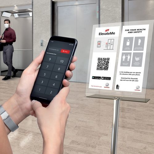 Mobile Applikation / für Zugangskontrolle und Sicherheit - ELEVATEME - Schindler - für Aufzug / Android / iOS