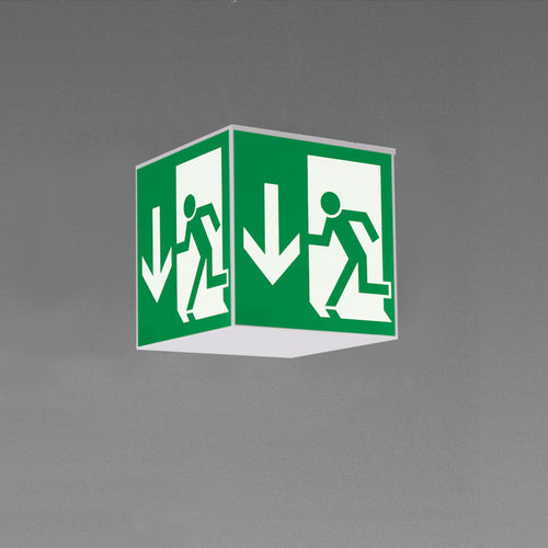 Deckenmontierte Notbeleuchtung - CUBO SAVE - REGENT LIGHTING - hängend / quadratisch / LED