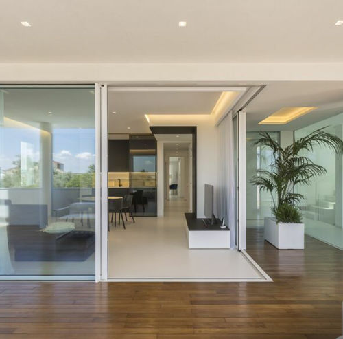 Metallschiebesystem - SLIMPATIO 68 - Reynaers Aluminium - Tür / für Fenster / wandmontiert