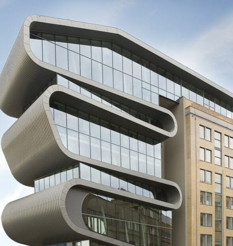 Glasfassadensystem - CONCEPTWALL 60 - Reynaers Aluminium - Aluminium / Sichtschutz / modular
