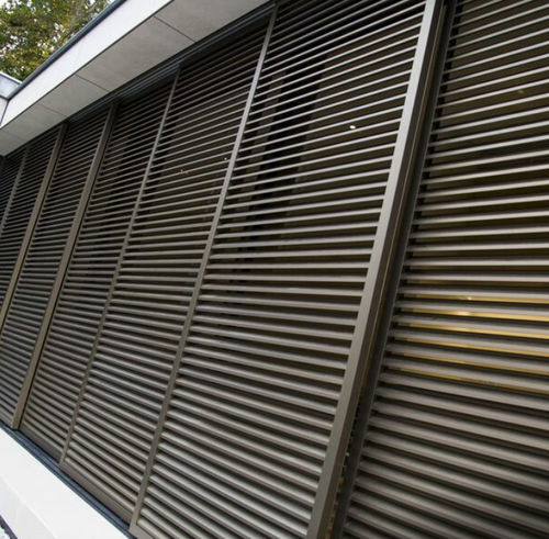 Aluminium-Sonnenschutzlamelle - BS 40 - Reynaers Aluminium - für Fassaden / vertikal / gleitend