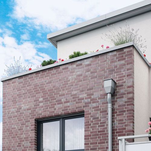 Fertigbeton-Abdeckplatte - RHEINZINK - für Dachterrasse / Wand