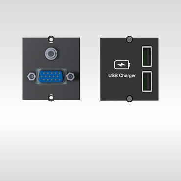 USB-Steckdose - MODULES CUSTOM - BACHMANN - HDMI / Tisch / Aufputz