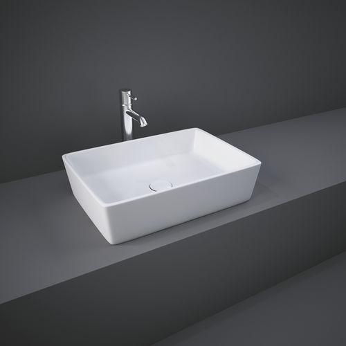 Aufsatzwaschbecken - RAK-Metropolitan - RAK Ceramics - Keramik / rechteckig / modern