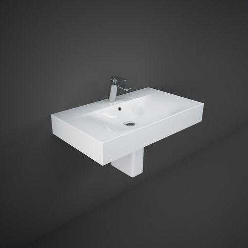 Wand-Waschbecken - RAK-DES - RAK Ceramics - Keramik / rechteckig / 1-Loch