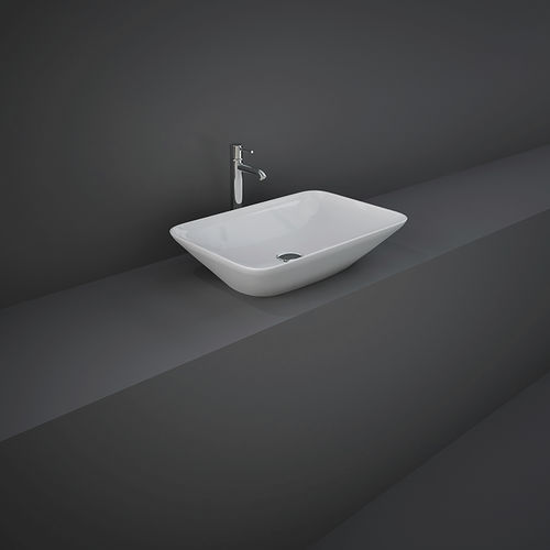 Aufsatzwaschbecken - RAK-VARIANT - RAK Ceramics - Keramik / rechteckig / ohne Öffnung