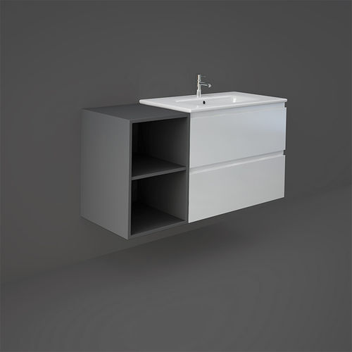Wandhängender Waschtisch-Unterschrank - RAK-JOY - RAK Ceramics - Massivholz / modern / ohne Tür