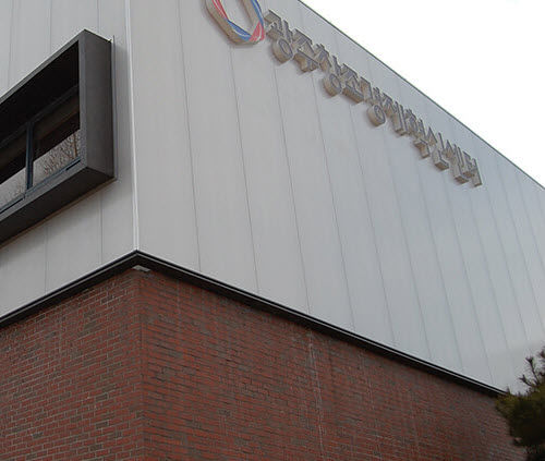 Paneel-Fassadenverkleidung - POLYGAL - Polycarbonat / glatt / Dekor