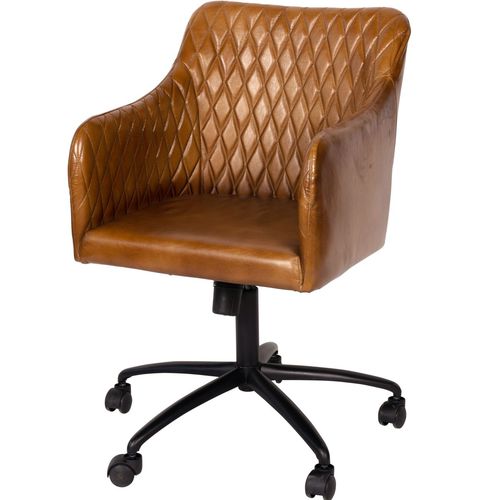 Moderner Bürostuhl - MAXWELL - Marston & Langinger - für den Innenraum / Leder / Gestell aus Metall