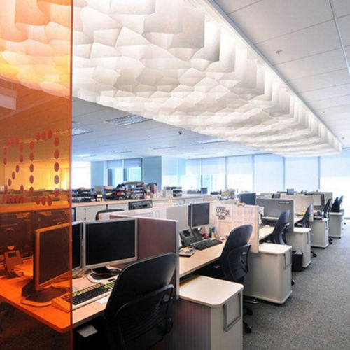 Papier-Zwischendecke - HONEYCOMB  - PROCÉDÉS CHÉNEL INTERNATIONAL - freihängend / für Büro / für Konferenzraum