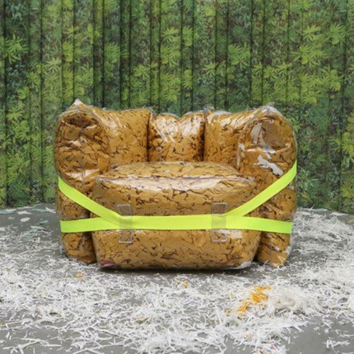 Moderner Clubsessel - DROP  - PROCÉDÉS CHÉNEL INTERNATIONAL - Papier / aus recyceltem Material / PVC