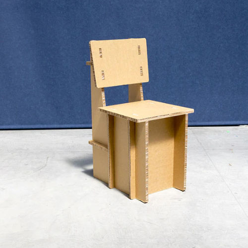 Design-Stuhl - VANVES - PROCÉDÉS CHÉNEL INTERNATIONAL - für den Innenraum / Karton / Gestell aus Karton
