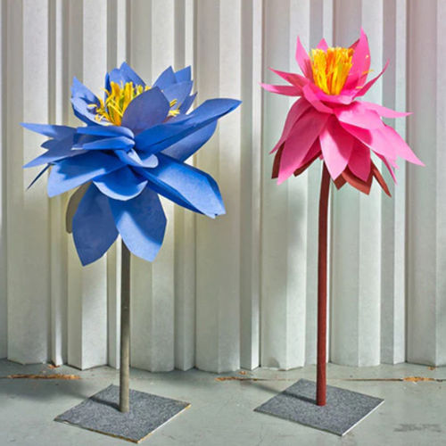 Stahlskulptur - FLOWERS  - PROCÉDÉS CHÉNEL INTERNATIONAL - Papier / Aluminium / freistehend