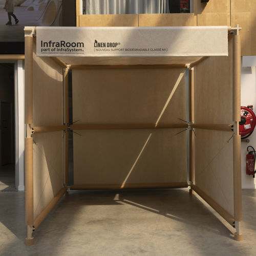 Modulares Trennwandsystem - INFRASYSTEM® - PROCÉDÉS CHÉNEL INTERNATIONAL - Karton / Polyester / Glasfaser