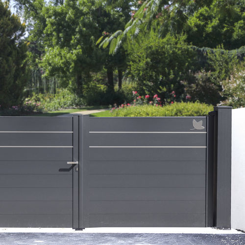 Einflügeliges Tor - WOLF® - PROFILS SYTEMES - Schiebe / Aluminium / Edelstahl