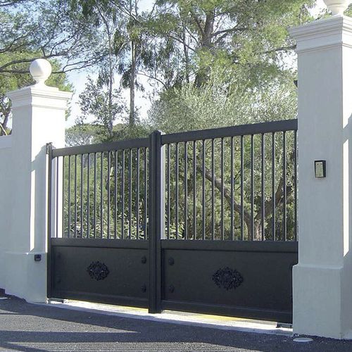 Einflügeliges Tor - TERRE-NEUVE® - PROFILS SYTEMES - Schiebe / Aluminium / mit Stangen