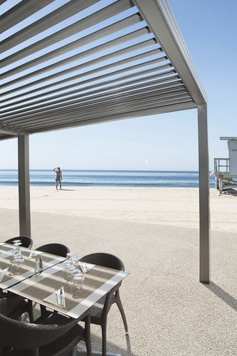 Selbsttragende Pergola - WALLIS & OUTDOOR® - PROFILS SYTEMES - Aluminium / maßgefertigt / für Gewerbegebrauch