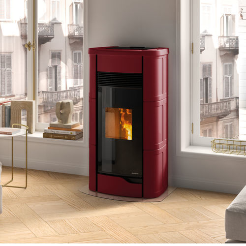 Pelletkaminofen - ANNA 9 - PALAZZETTI LELIO - 9 kW / 12 kW / bodenstehend