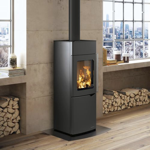 Holz-Kaminofen - EVA S  - PALAZZETTI LELIO - 8 kW / bodenstehend / modern