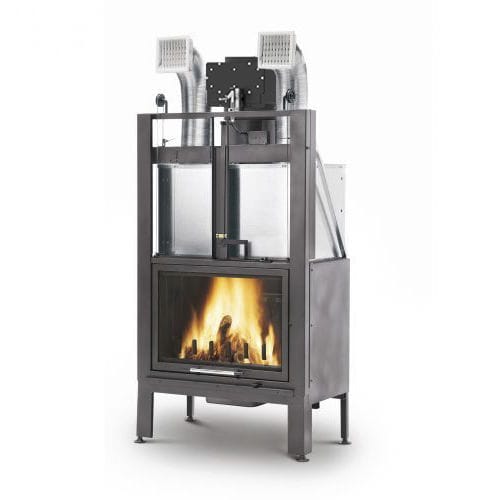 Geschlossene Feuerstelle / Holz - 78 Easy Line - PALAZZETTI LELIO - mit 1 Sichtseite / Ecken / doppelseitig