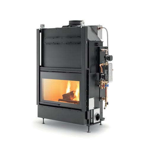 Geschlossene Feuerstelle / Holz - HWT 86F FAST - PALAZZETTI LELIO - mit 1 Sichtseite / Stahl / Gusseisen