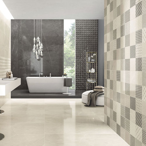 Feinsteinzeugfliesen - TRILOGY : DECORS - Panaria ceramica - poliert / Hochglanz / für den Innenraum