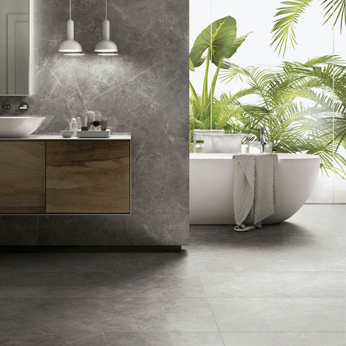 Feinsteinzeugfliesen - TRILOGY 0.3 : SAND GREY - Panaria ceramica - poliert / Hochglanz / für den Innenraum