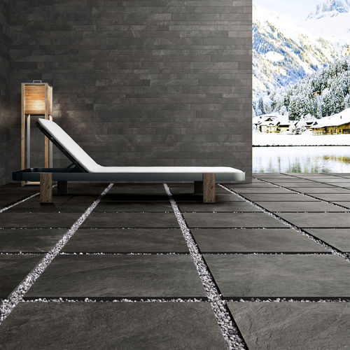 Feinsteinzeugfliesen - LINEA FIORDO-FRAME : GROOVE - Panaria ceramica - in Naturoptik / Struktur / für den Innenraum