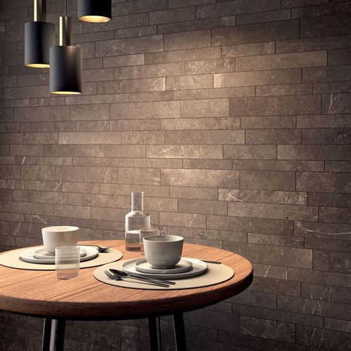 Feinsteinzeug-Mosaikfliese - CONNECT : DECORS - Panaria ceramica - in Naturoptik / für den Innenraum / Wand