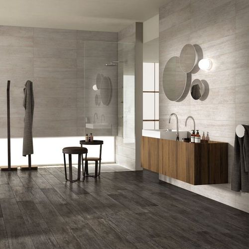Feinsteinzeugfliesen - WOOD YOU : FUMO - Panaria ceramica - in Naturoptik / für den Innenraum / bodenstehend