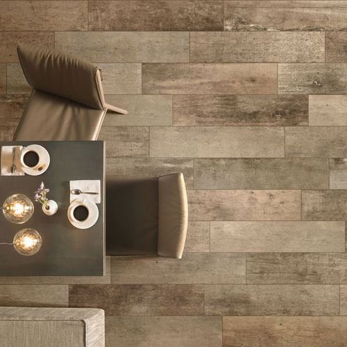 Feinsteinzeugfliesen - WOOD TREND : WALNUT MULTI - Panaria ceramica - in Naturoptik / für den Innenraum / bodenstehend