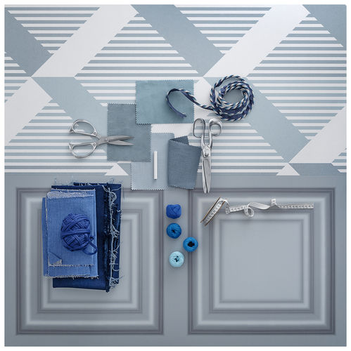 Feinsteinzeugfliesen - GLAM : TARTAN MAUVE/BOISERIE MAUVE - Panaria ceramica - für den Innenraum / Wand / mit geometrischen Motiven