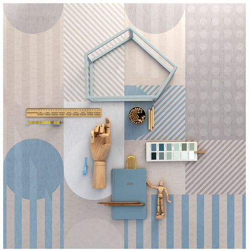 Feinsteinzeugfliesen - GLAM : SHAPES - Panaria ceramica - für den Innenraum / Wand / 50x100 cm