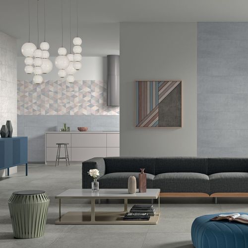 Fliesen / emaillierte Keramik - WALLCRAFT : WAVE - Panaria ceramica - in Naturoptik / für den Innenraum / Wand
