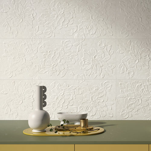Feinsteinzeugfliesen - IQONIQA : BLOSSOM SILK - Panaria ceramica - matt / Relief / für den Innenraum