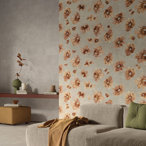 Feinsteinzeugfliesen - IQONIQA : POPPY WARM - Panaria ceramica - matt / für den Innenraum / für Wohnzimmer