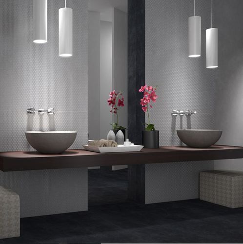 Feinsteinzeugfliesen - EXPERIENCE 0.3 : GRIGIO VIVO - Panaria ceramica - poliert / in Naturoptik / Laminat