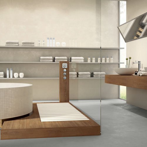 Feinsteinzeugfliesen - EXPERIENCE 0.3 : BIANCO DENSO - Panaria ceramica - poliert / Laminat / für den Innenraum