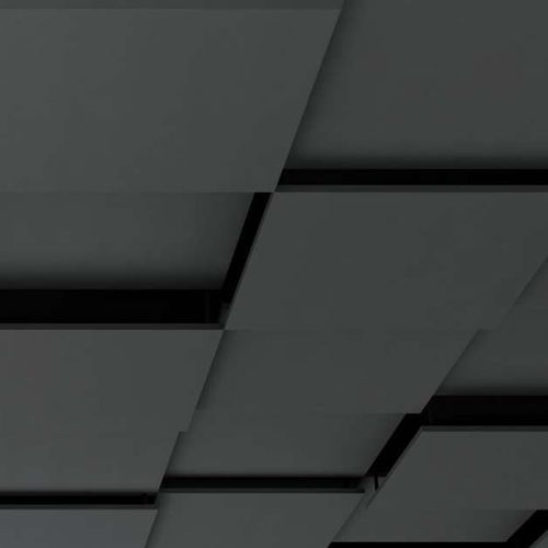 Holzzwischendecke - EXTENSION - OBERFLEX - aus Fliesen / für Büro / für den Innenraum