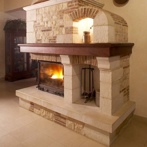 Klassische Kaminumrandung - AUBEROCHE QUERCY - OCCITANIE PIERRES - Stein