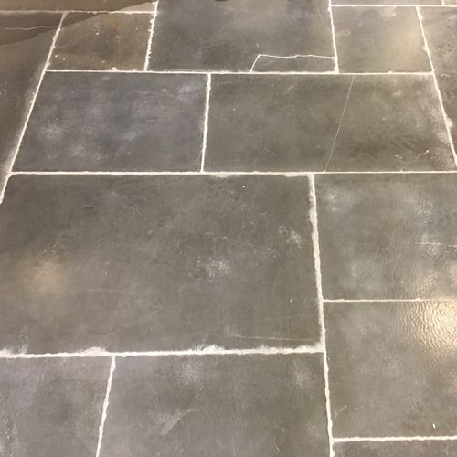 Natursteinplattenbelag - CÉNEVIÈRES GRIS NOIR - OCCITANIE PIERRES - für den Innenraum / für Wohnzimmer / für Küche
