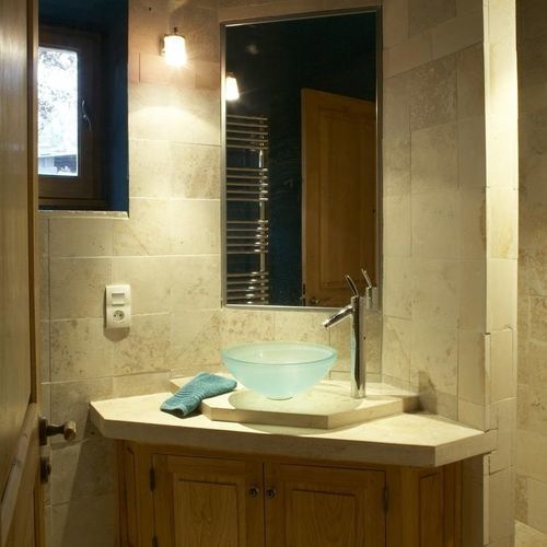 Naturstein-Verblender - AUBEROCHE POMMELÉE - OCCITANIE PIERRES - Innenbereich / verklebt / für alten Unterbau