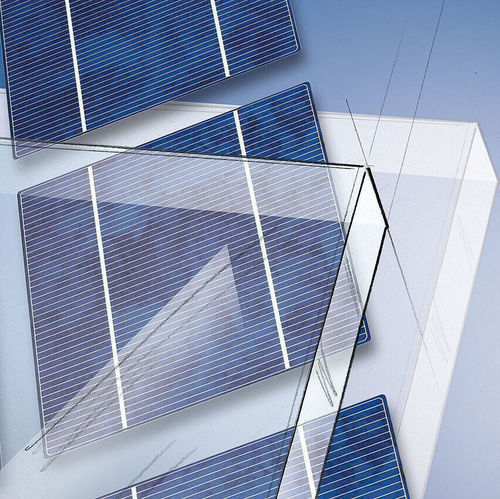 Polykristallines Photovoltaik-Modul - OKACELL - OKALUX Glastechnik GmbH - transparent / nach Maß / isolierend