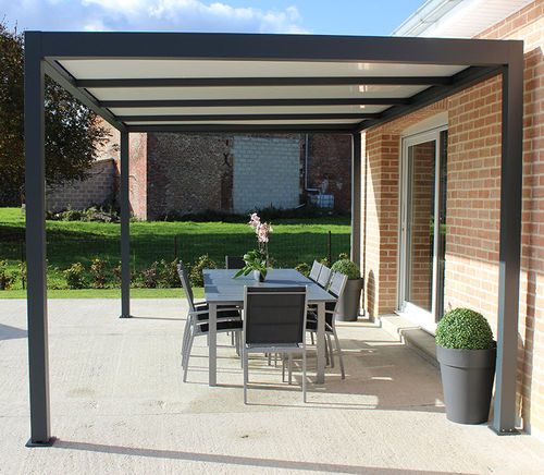 Selbsttragende Pergola - CASTILLE - ORIAL - Aluminium / Polycarbonat-Überdachungen