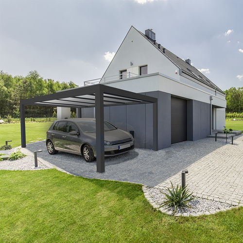 Carport / thermolackiertes Aluminium - C210 - ORIAL - Polycarbonat