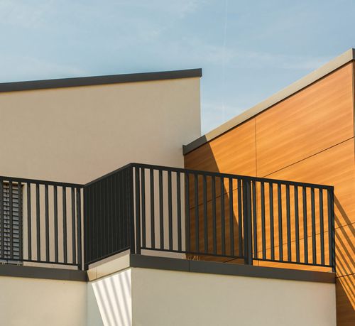 Aluminium-Geländer - EPURABAL - ORIAL - mit Stangen / für Außenbereich / für Balkon