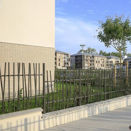 Zaun mit Stangen - OOBAMBOO™ - NORMACLO - für Wohnhaus / zur beruflichen Nutzung / galvanisiertem Stahl