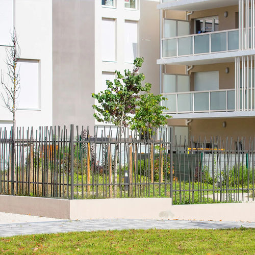 Zaun mit Stangen - OOROSOO™ - NORMACLO - für Wohnhaus / zur beruflichen Nutzung / galvanisiertem Stahl