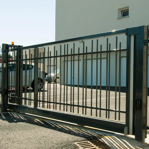 Rollendes Tor - PRIMADESIGN™ - NORMACLO - Stahl / mit Stangen / motorisiert