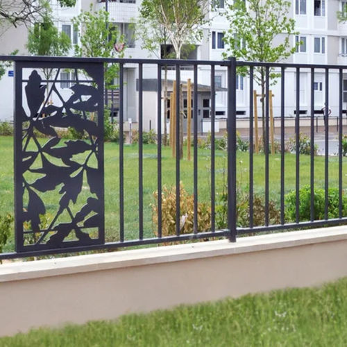 Plattenzaun - FLORILEGE™ - NORMACLO - mit Stangen / für Wohnhaus / für öffentliche Bereiche